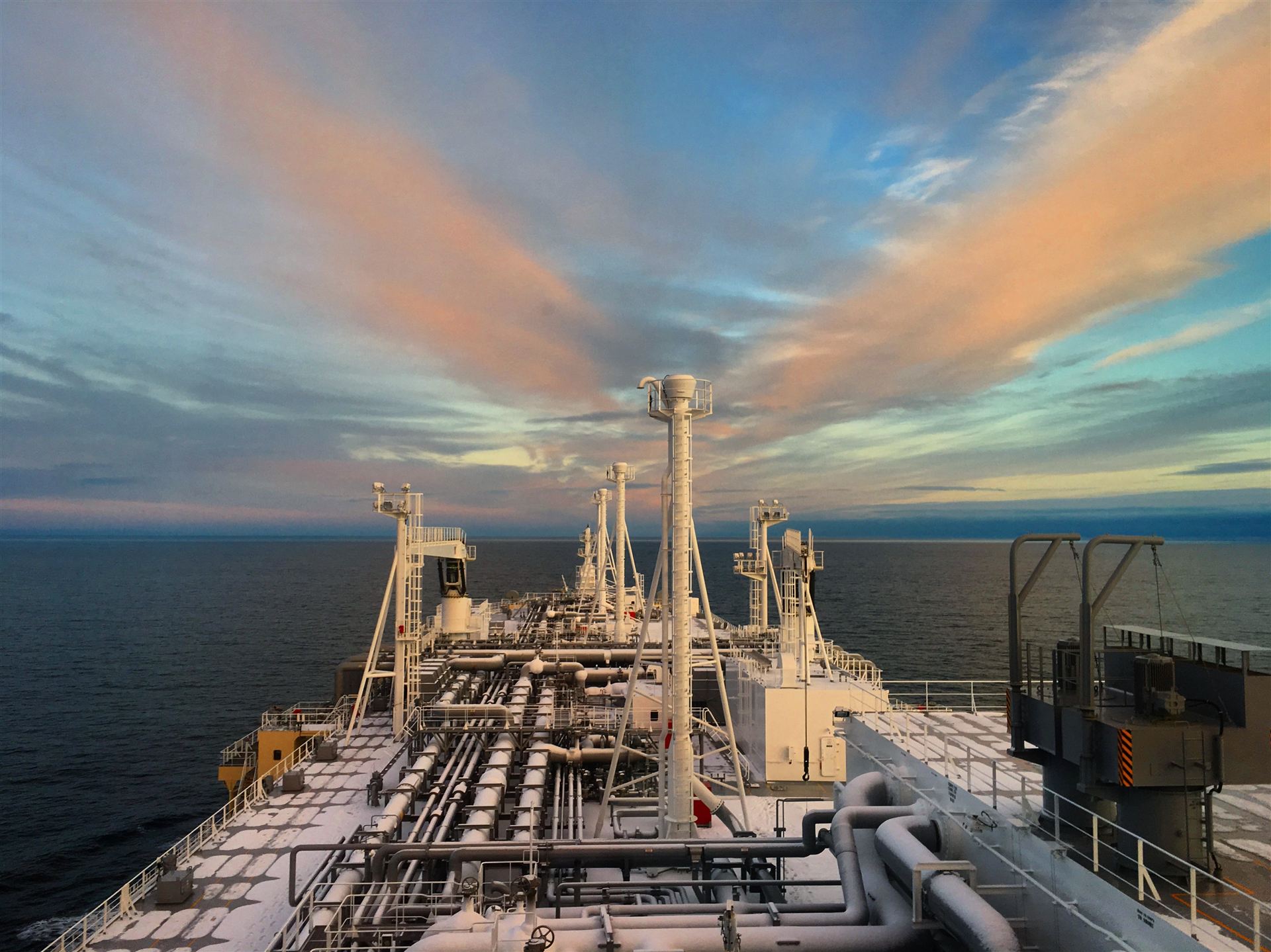 VLCC tanker aerial view ocean